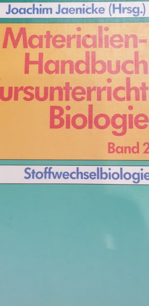 gebrauchtes Buch – Adolphs, Hartmut; Biesemann – Band 2., Stoffwechselbiologie