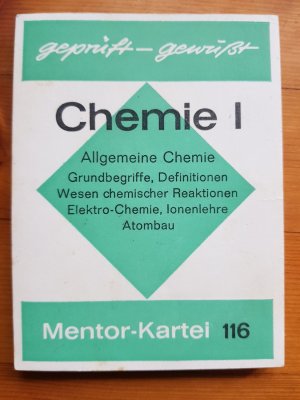 gebrauchtes Buch – Chemie I - Mentor-Kartei 116