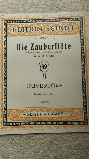 antiquarisches Buch – Mozart, Wolfgang Amadeus – Die Zauberflöte, Ouvertüre