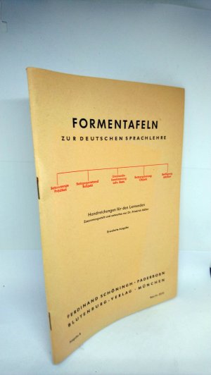 Formentafeln zur deutschen Sprachlehre