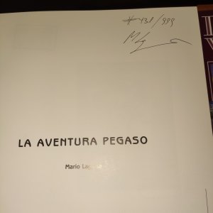 gebrauchtes Buch – Mario Laguna – La Aventura Pegaso, limitierte Auflage 431/999, signiert