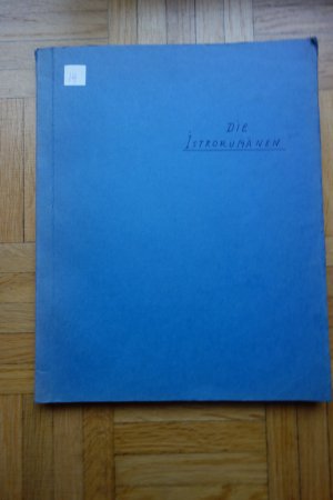 Die Istrorumänen. Ein historisch-ethnographischer Beitrag