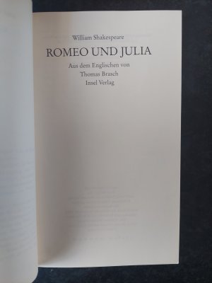 gebrauchtes Buch – William Shakespeare – Romeo und Julia