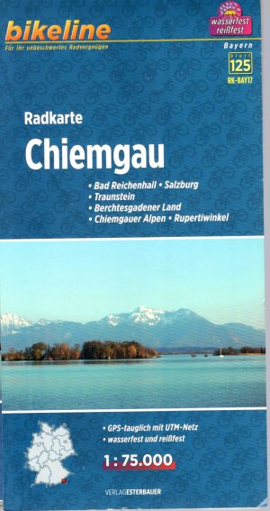 gebrauchtes Buch – Esterbauer Verlag – Radkarte Chiemgau - Bad Reichenhall, Salzburg, Traunstein, Berchtesgadener Land, Chiemgauer Alpen, Rupertiwinkel ; GPS-tauglich mit UTM-Netz