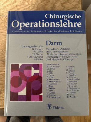 Band 6., Darm : Dünndarm, Dickdarm, Ileus, Pilonidalsinus, akute Durchblutungsstörungen, Fremdkörper, Rektum, Anus, endoskopische Chirurgie / herausgegeben […]