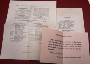 XII. Gürzenich-Concert Karfreitag den 16. April 1897 : Programm. Die grosse Passions-Musik  nach dem Evangelisten Matthäus. componiert  von Johann Sebastian Bach