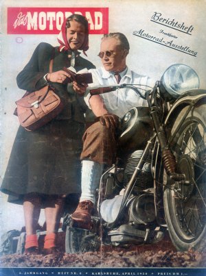 Bildtext: Das Motorrad 1950 Heft 8 Frankfurter Motorradmesse von Autorenkollektiv