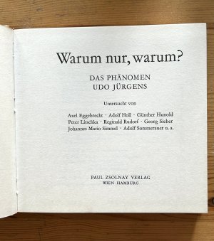 Warum nur, warum? Das Phänomen Udo Jürgens.