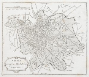 gebrauchtes Buch – Stadtteile von Rom, 16 Pläne]. -