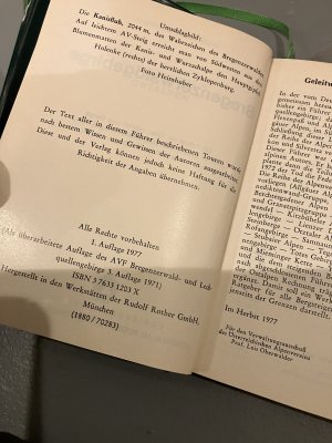 gebrauchtes Buch – Walther Flaig – AV-Führer Bregenzerwald.