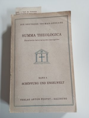 Summa Theologica Band 4 Schöpfung und Engelgewalt