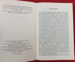 gebrauchtes Buch – Gaius Iulius Caesar – Der Gallische Krieg