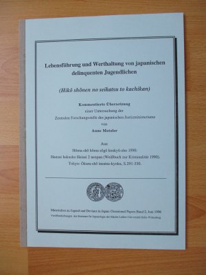 Lebensführung und Werthaltung von japanischen delinquenten Jugendlichen