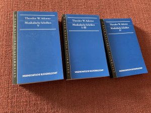 gebrauchtes Buch – Theodor W. Adorno – Musikalische Schriften I - III