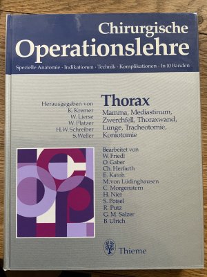 Chirurgische Operationslehre. Spezielle Anatomie, Indikationen, Technik, Komplikationen