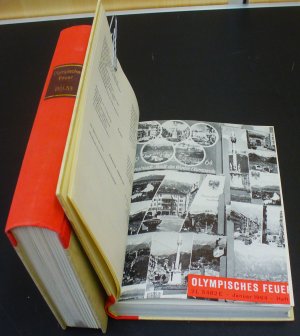 Olympisches Feuer - Zeitschrift der Olympischen Gesellschaft - Jahrgang 1964, 12 Ausgaben, komplett, im Halbleinen-Einband gebunden - Ausgaben: 1.-1964 […]