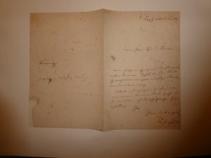 Eigenhändiger Brief mit Unterschrift, Leipzig, 23.VI. 1859