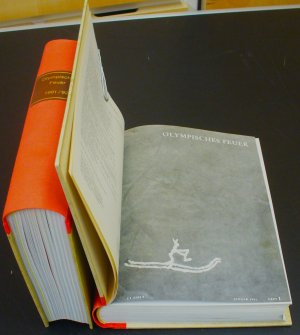 Olympisches Feuer - Zeitschrift der Olympischen Gesellschaft - Jahrgang 1961, 12 Ausgaben, komplett, im Halbleinen-Einband gebunden - Ausgaben: 1.-1961 […]