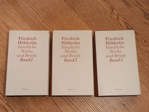 gebrauchtes Buch – Friedrich Hölderlin – Sämtliche Werke und Briefe (3 Bände, komplett)