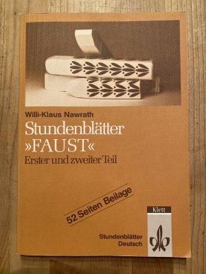 gebrauchtes Buch – Nawrath, Willi K – Stundenblätter Faust