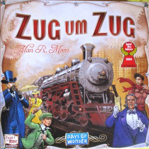 gebrauchtes Spiel – Moon, Alan R – Brettspiel: Zug um Zug – Die abenteuerliche Zugfahrt quer durchs Land - Days of Wonder 7231: Spiel des Jahres 2004