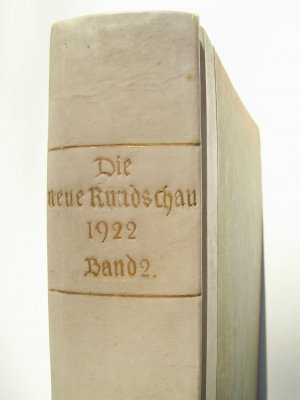 antiquarisches Buch – Franz Kafka – Ein Hungerkünstler, Erstdruck in der "Neuen Rundschau, Jahrgang 1922, Band 2