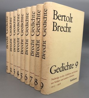 Gedichte. Band 1–9 (9 Bände). Mit je doppelten Schutzumschlägen.