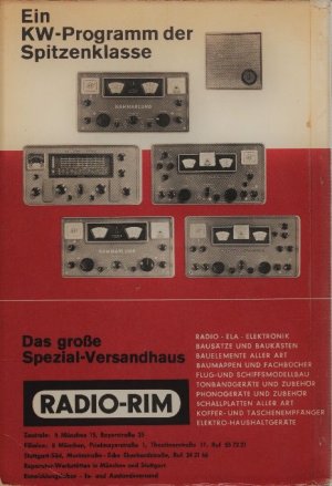 antiquarisches Buch – Radio RIM GmbH München – RIM - Bastelbuch  1964   ---   Radio-Ela Electronic-KW-Technik.