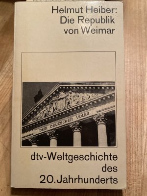 gebrauchtes Buch – Heiber, Helmut; Graml – Die Republik von Weimar