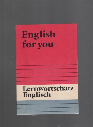 English for you. Lernwortschatz Englisch