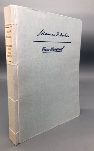 Gedichte und Holzschnitte. Aus "Vom Verfall zum Triumph". Mit einem Lichtdruck-Faksimile sowie einem von Masereel monographiertem Druck auf Japanpapier […]