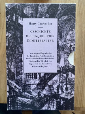 3 Bde: Geschichte der Inquisition im Mittelalter im sehr gut erhaltenen Originalschuber