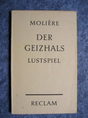 antiquarisches Buch – Moliere – Der Geizhals - Lustspiel in fünf Aufzügen