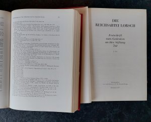 gebrauchtes Buch – Friedrich Knöpp  – Die Reichsabtei Lorsch. Festschrift zum Gedenken an ihre Stiftung 764. I. und II. Teil. (2 Bände).