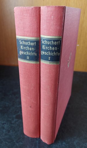 antiquarisches Buch – August Schuchert – Kirchengeschichte. Band I + II (2 Bände).