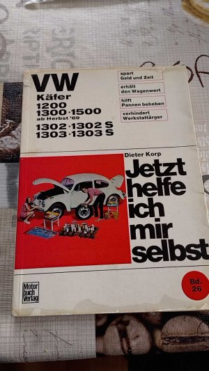 antiquarisches Buch – Dieter Korp – VW Käfer 1200/1300/1500/1302/S/1303/S alle Modelle ab August '69