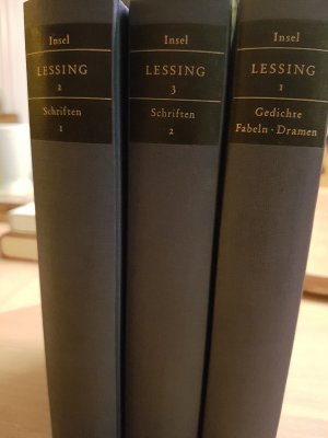 antiquarisches Buch – Gotthold Ephraim. Lessing – Lessings Werke.  3 Bände.