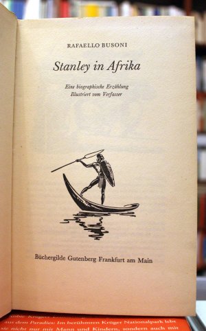 antiquarisches Buch – Rafaello Busoni – Stanley in Afrika. Eine biographische Erzählung. Illustriert vom Verfasser.