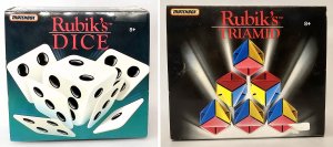 Rubiks Dice und Rubiks Triamid 1990 Matchbox Geschicklichkeit, Rätsel