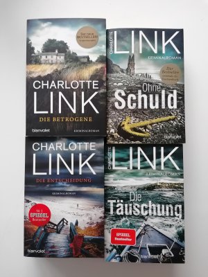 gebrauchtes Buch – Charlotte Link – Krimis Die Betrogene Ohne Schuld Die Täuschung Die Entscheidung