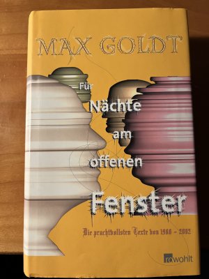 Für Nächte am offenen Fenster - Die prachtvollsten Texte 1987 - 2002. Tadellos, Widmungsexemplar.