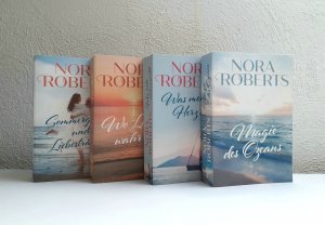 4 X Nora Roberts - Magie des Ozeans + Wo Liebe wahr wird + Was mein Herz sucht + Sommerglück und Liebesträume