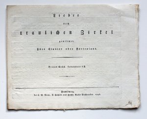 Lieder dem traulichen Zirkel gewidmet. Fürs Clavier oder Fortepiano. Drittes Stück.