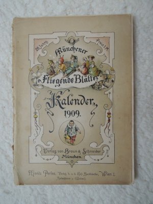 antiquarisches Buch – Münchener Fliegende Blätter - Kalender 1909