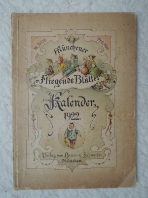 antiquarisches Buch – Münchener Fliegende Blätter - Kalender 1922