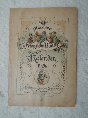 antiquarisches Buch – Münchener Fliegende Blätter - Kalender 1924