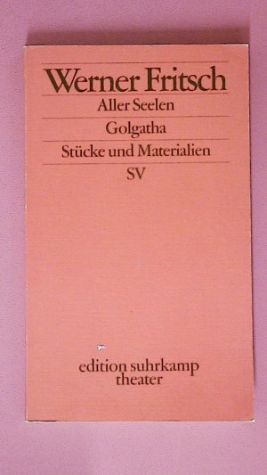 gebrauchtes Buch – Werner Fritsch – ALLER SEELEN. 3402. Traumspiel