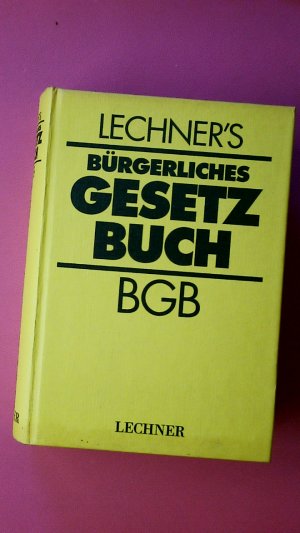 gebrauchtes Buch – BÜRGERLICHES GESETZBUCH. BGB