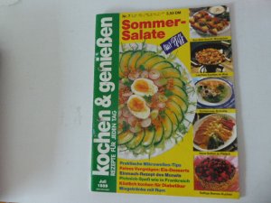 gebrauchtes Buch – Heinrich Bauer CARAT KG – Kochen & Genießen Juli 1989. Sommersalat mit Pfiff.  Einfach, preiswert, schnell. Zeitschrift