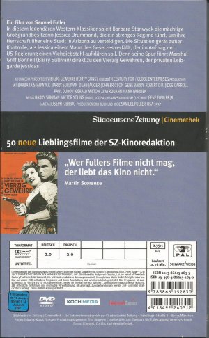 gebrauchter Film – Samuel Fuller – Vierzig Gewehre (SZ-Cinemathek Vol.57)